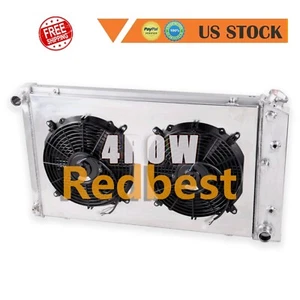 4Row Radiator Shroud Fan For 1968-77 Chevy Chevelle Malibu 1971-90 Caprice CC161 - Picture 1 of 14