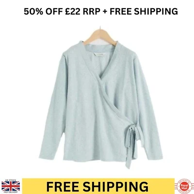 Women's Avon Wrap Cardigan Grey Lounge Jumper Shawl Size Medium 12-14 New - Image 1 of 4