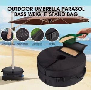 Heavy Parasol Base Stand Weights Umbrella Sandbag for Outdoor Hanging Cantilever - Picture 1 of 11