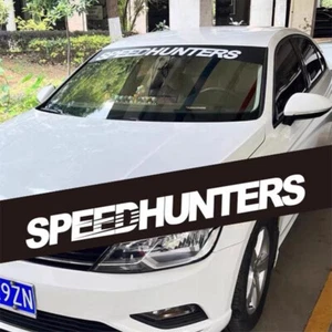 SPEEDHUNTERS Car Front Rear Windscreen Vinyl Reflective Decal Sticker | 130x20cm - Picture 1 of 17