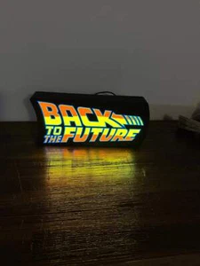 Back to the Future Logo - LED Light up sign / Illuminated Wall Art - Picture 1 of 4