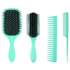 4Pcs Hair Brush Pk Hair Comb for Women and Detangling Paddle Brush All Type Hair