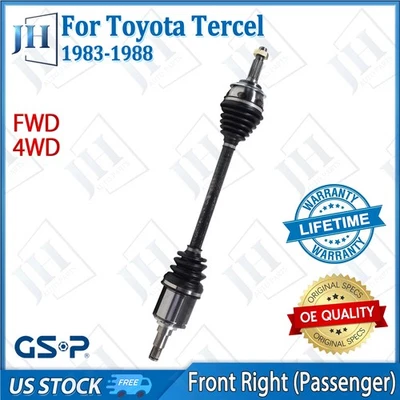 OE Front Right Passenger CV Axle Shaft For 1983 84 85 86 87 88 Toyota Tercel L4 - Image 1 of 4
