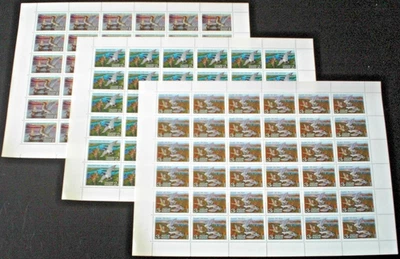 Russland 1992 Mi. 254-56 Enten 3 Bögen je 36 Marken **/MNH - Bild 1 von 4