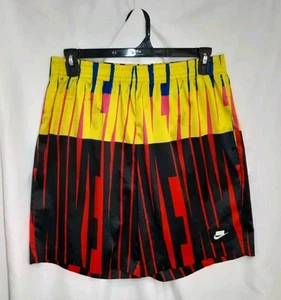 Nike All Over Print Woven Silky Boxer Shorts Men's Size Large- NEW- D8 - Picture 1 of 3