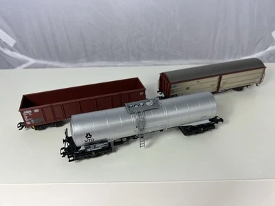 3 Güterwagen aus Märklin 29051 Startpackung (Kesselwagen, Hbis 297 und Eaos 106) - Bild 1 von 4