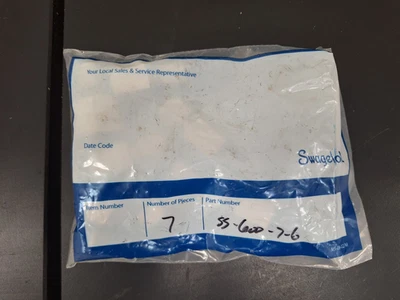 SWAGELOK SS-600-7-6 STAINLESS FEMALE CONNECTOR 3/8 TUBE O.D X 3/8 FNPT - Image 1 of 2