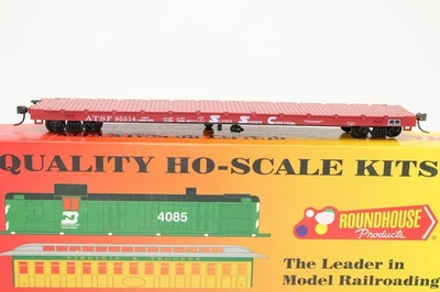 Athearn Roundhouse HO Scale ATSF Santa Fe 60' Flat Car #95314 - Image 1 of 4