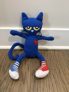 Pete die Katze 13 Zoll Plüsch-Sitzsack - rotes Herz - James Dean Merrymakers - Bild 1 von 1