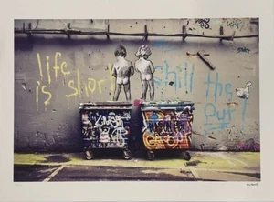 Banksy (d’après): Grande Digigraphie Certifiée - 50 Exp - numérotée à la Main - Picture 1 of 5