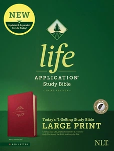 NLT Life Application Study Bible, Third Edition, Large Print by Tyndale (English - Bild 1 von 1