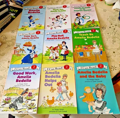 HarperCollins I Can Read! Reading with Help Level 2 Books x 9 - Amelia Bedelia - Image 1 of 4