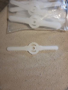 Plastic Blade Set Cutter Replacement For Cordless Grass Trimmer Strimmer Qty 20 - Picture 1 of 3