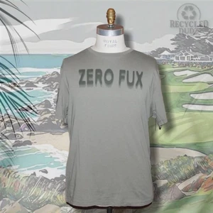 Neu mit Etikett G Fore Herren Large ZERO FUX T-Shirt Golf Geschenk lustig verschwommen Bierwagen Polo - Bild 1 von 7