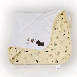 Gymboree Dog Park Spring 2007 Yellow Ruff Ruff Baby Blanket Scottie Puppy Ball - Picture 1 of 10