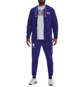 Mens Under Armour Rival Terry Joggers Sonar Blue Athletic Trackies - Picture 1 of 7