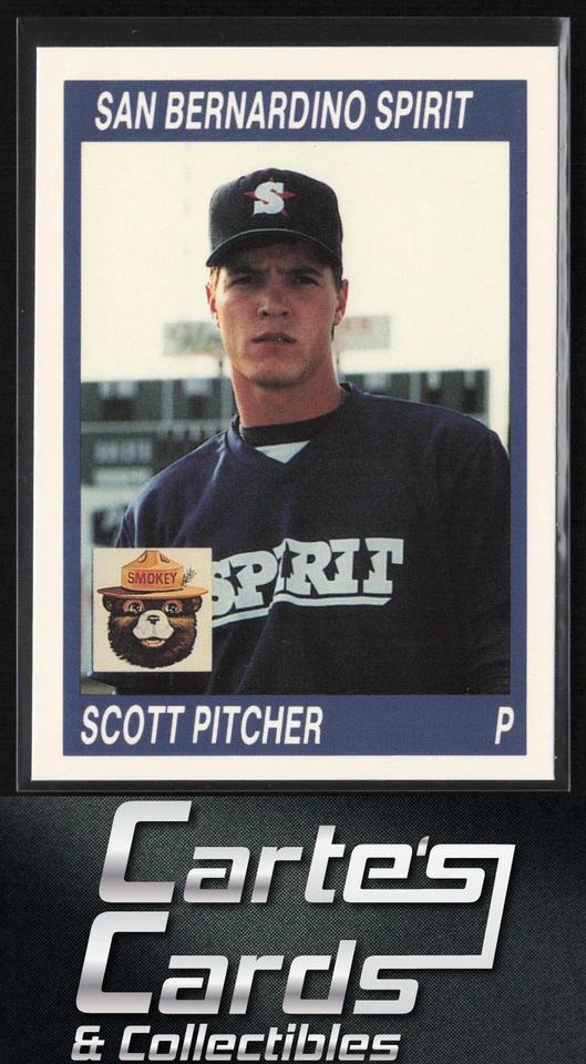 Scott Pitcher 1990 Cal League #95 San Bernardino Spirit - Image 1 of 2