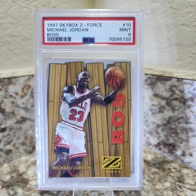 Skybox Z-force 1997 Michael Jordan Boss PSA 9 ¡Goat! Foto 1 de 2
