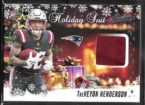 2025 Absolute Football Holiday Suit #HS-THN TreVeyon Henderson Patch Patriots - Picture 1 of 2