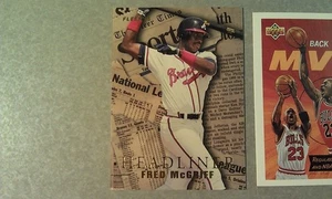 Fred McGriff Atlanta Braves 1995 Fleer Headliner OVERSIZE RARE ODDBALL WOW - Picture 1 of 1