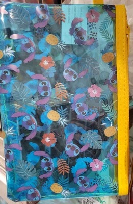DISNEY LILO AND STITCH Cosmetic Makeup Bag Pouch Translucent NEW  - Image 1 of 2