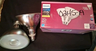 2 Phillips 90W LED PAR38 Indoor/ Outdoor Flood Bulbs Tested Before Shipping - Image 1 of 2
