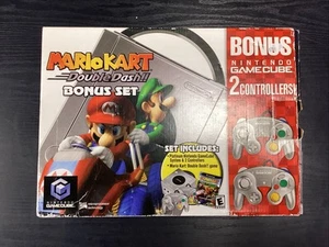 Nintendo Platinum Gamecube Console Mario Kart Double Dash Bonus Set Bundle BNIB - Picture 1 of 10
