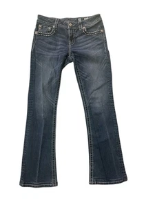 Miss Me Jeans Mid Rise Boot Cut Größe 28 Nieten - Bild 1 von 11