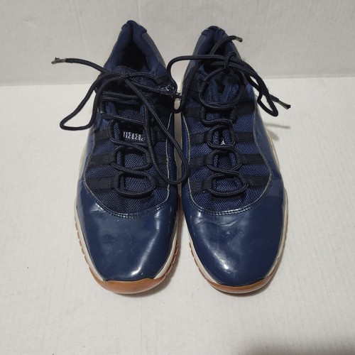 Nike Air Jordan 11 Retro Uomo Taglia 12 Low Navy Gum 528895 405 Blu