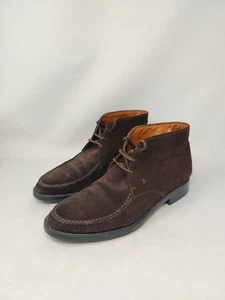 scarpe shoes boots stivali Tod's Tods Polacchino 45 Suede 11 Marrone Brown - Picture 1 of 12