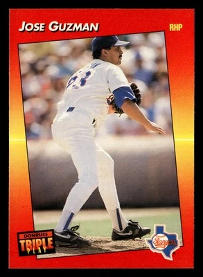 Jose Guzman 1992 Triple Play #215 Texas Rangers Baseball *206 - Image 1 of 2