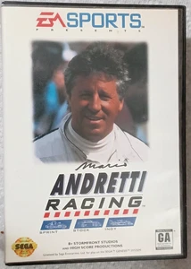 Mario Andretti Racing EA Sports Sega Genesis, 1994 solo estuche - Imagen 1 de 3