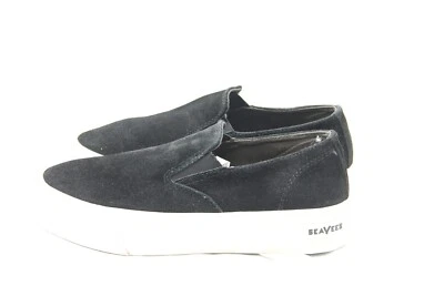 SEAVEES Women’s Baja Slip On Platform in Black Suede Sneaker US 8.5 /EU 39.5 - Image 1 of 4
