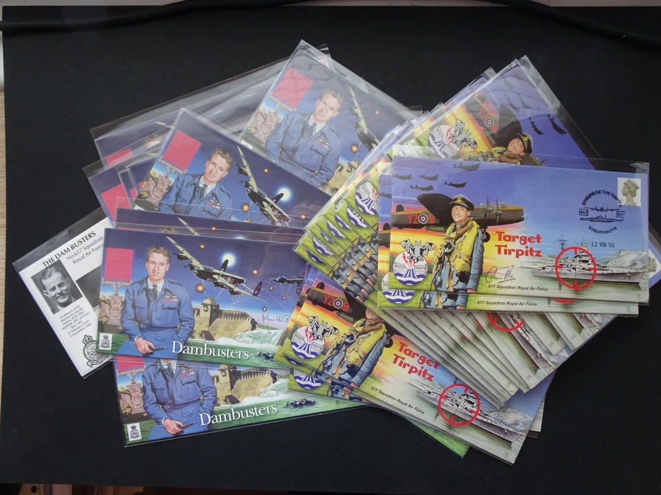 WWII Dambuster 617 Squadron signed stamp cover - Multi listing. - Image 1 of 1