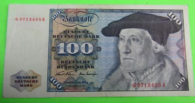 GERMANY - Federal Republic, 100 DEUTSCHE MARK, P#34a, 1970 - Image 1 of 2