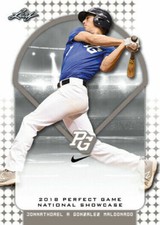 JONNATHDAEL GONZALEZ MALDONADO"1ST PRINTED" 2018 LEAF PERFECT GAME ROOKIE CARD! 