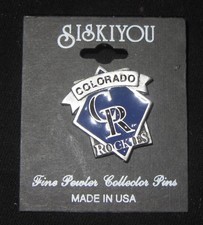 Colorado ROCKIES Fine Pewter Pin, Siskiyou, New