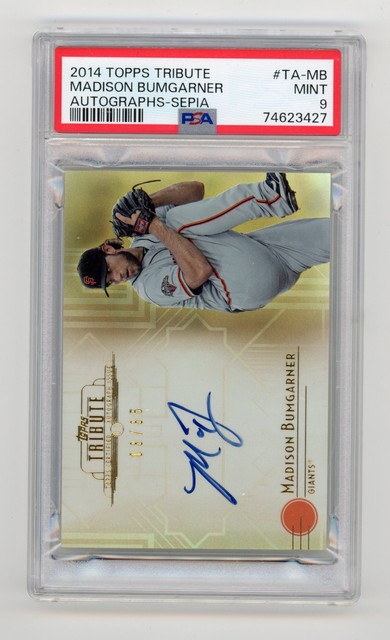 Madison Bumgarner Autographed 2016 Topps Now Card #240 San Francisco Giants PSA/DNA Stock #108022 - Mill Creek Sports