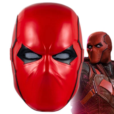 Batman Robin Handmade Helmet Red Hood Cosplay Resin Full Face Masks Party Props - Image 1 of 4