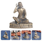 Bronze Buddha Statue Dining Table Decor Brass Model Antique