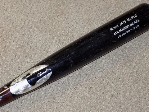 Alejandro De Aza Maple Chandler Game Used Bat Orioles Marlins White Sox Mets Cover