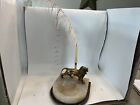 Brass Lion On Marble Pen Stand