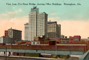 Birmingham Alabama View From 21st Street Bridge Be An American Sign Postcard - Picture 1 of 3