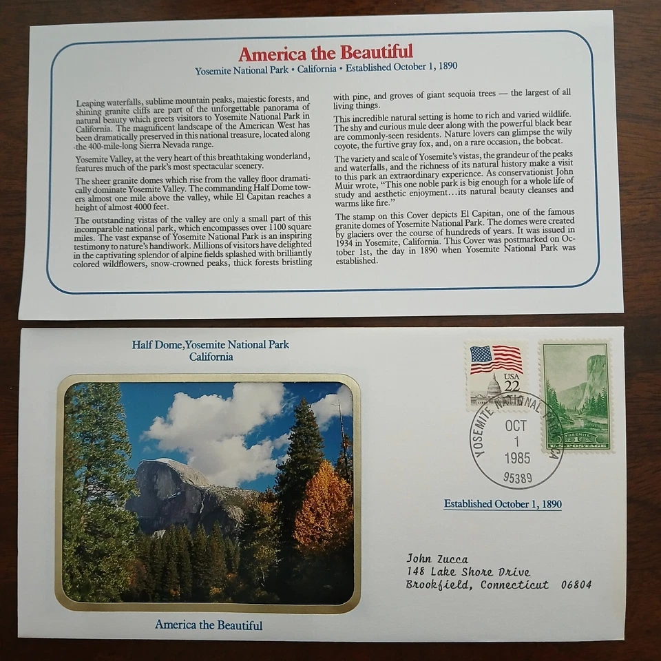 U.S -1985 - HALF DOME , YOSEMITE NATIONAL PARK CALIFORNIA - #106 - Image 1 of 1