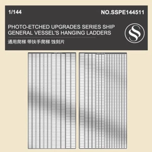 SSPE144511 PHOTO-ETCHED UPGRADES SERIES Ship General Vessel's Hanging Ladders - Picture 1 of 3