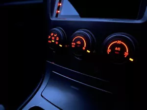 Subaru Impreza WRX and STi Heater Climate Controls Custom Red or Blue LED HVAC - Picture 1 of 7