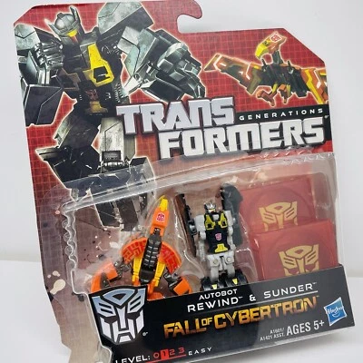 REWIND & SUNDER Transformers Generations Fall of Cybertron 2012 Serie 1 #004 Foto 1 de 4