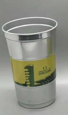 RARO OREGON DUCKS 2024 PRUEBAS OLÍMPICAS HAYWARD PISTA DE CAMPO RECUERDO TAZA DE ALUMINIO Foto 1 de 3