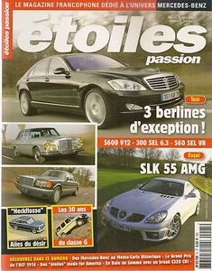 ETOILES PASSION 5 MERCEDES SLK 55 AMG 300 SEL 6.3 W109 560 SEL W126 S 600 L V12 - Imagen 1 de 3