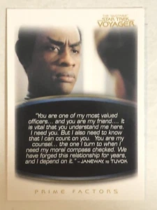 Quotable Star Trek Voyager Trading Card #15 Kate Mulgrew Tim Reid - Picture 1 of 2